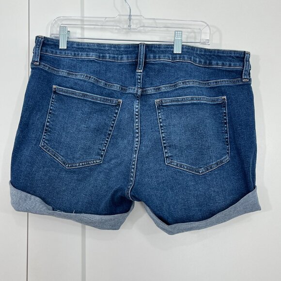 Gap Size 16/33 Blue 5" Denim Jean Shorts - Picture 4 of 9